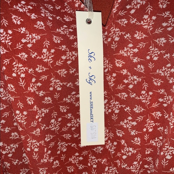 Red boutique Ruffle Dress - Picture 6 of 6